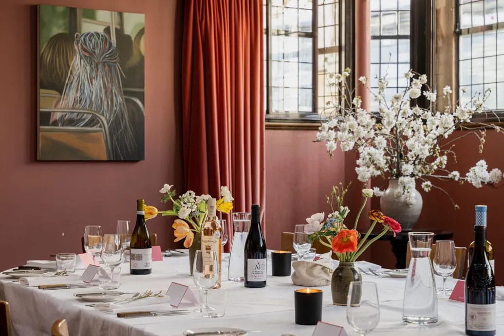 2023 - Quod Restaurant & Bar - Oxford - Red Room Private Dining Venue Modern Art