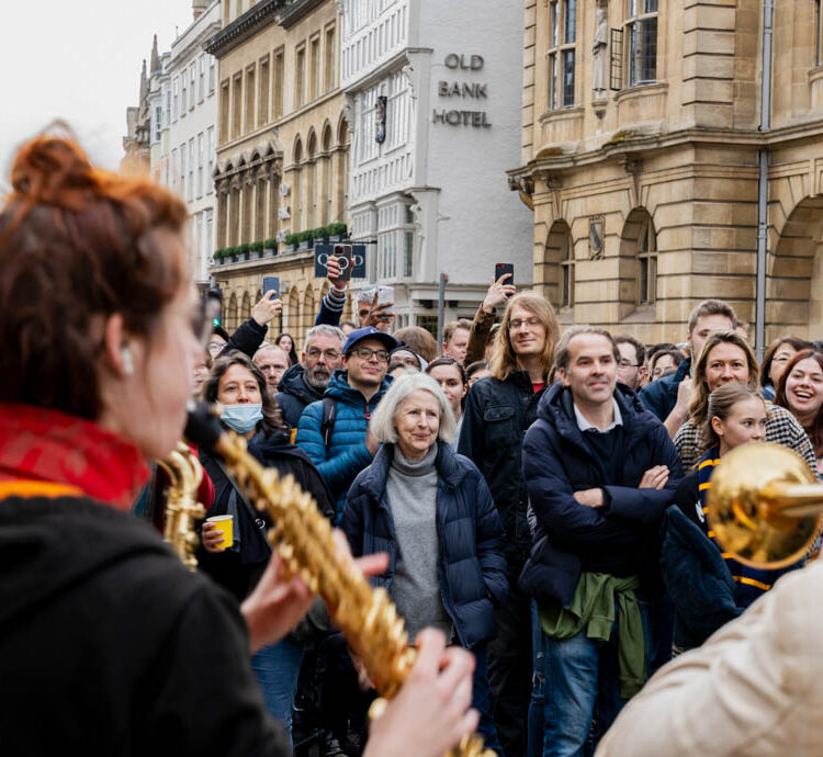 A7R02200 - 2023 - High Street - Oxford - High Res - May Morning Celebration Old Bank Hotel - Web Feature